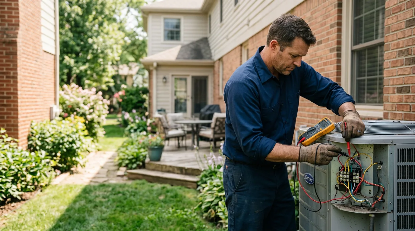HVAC technician working near Cumberland Gap, TN
